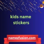 kids name stickers