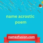 name acrostic poem