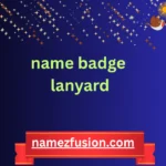 name badge lanyard