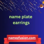 name plate earrings