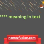 **** meaning in text
