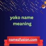yoko name meaning