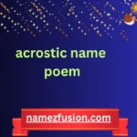 acrostic name poem