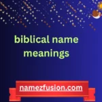 biblical name meanings