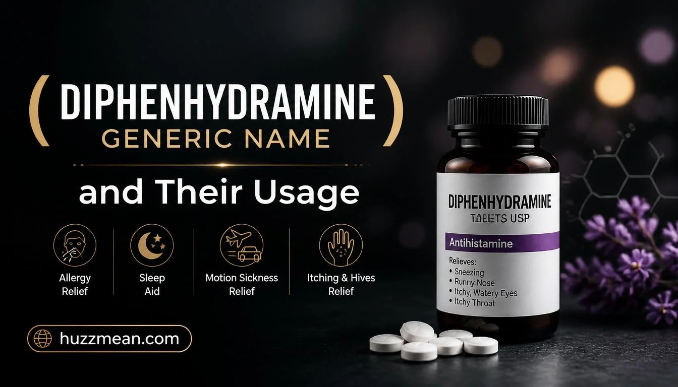 diphenhydramine generic name
