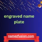 engraved name plate