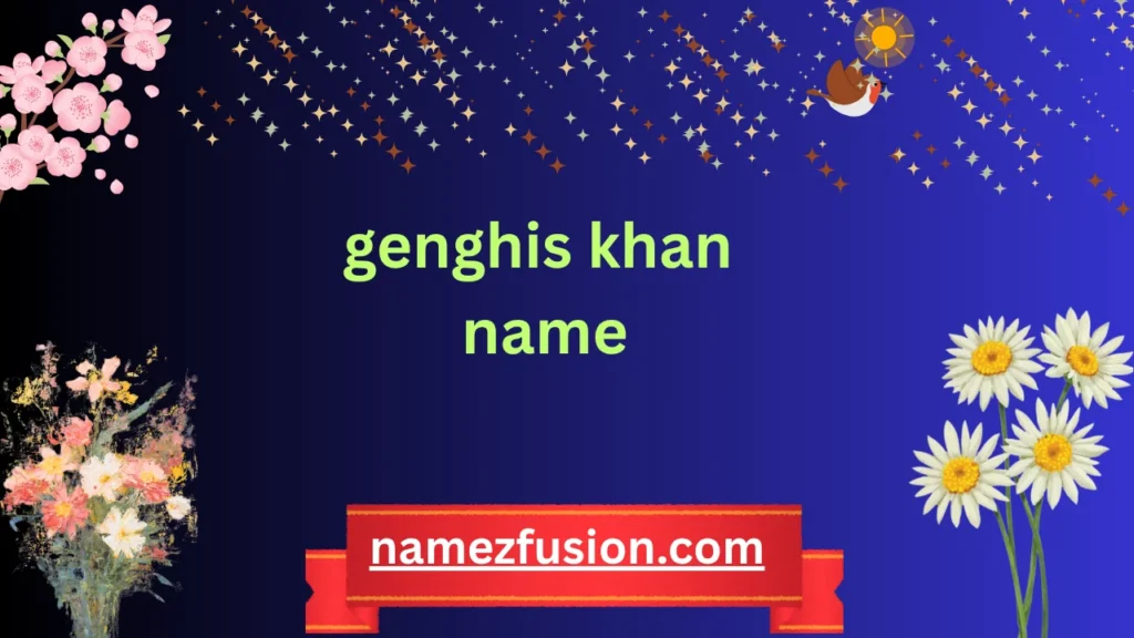 genghis khan name