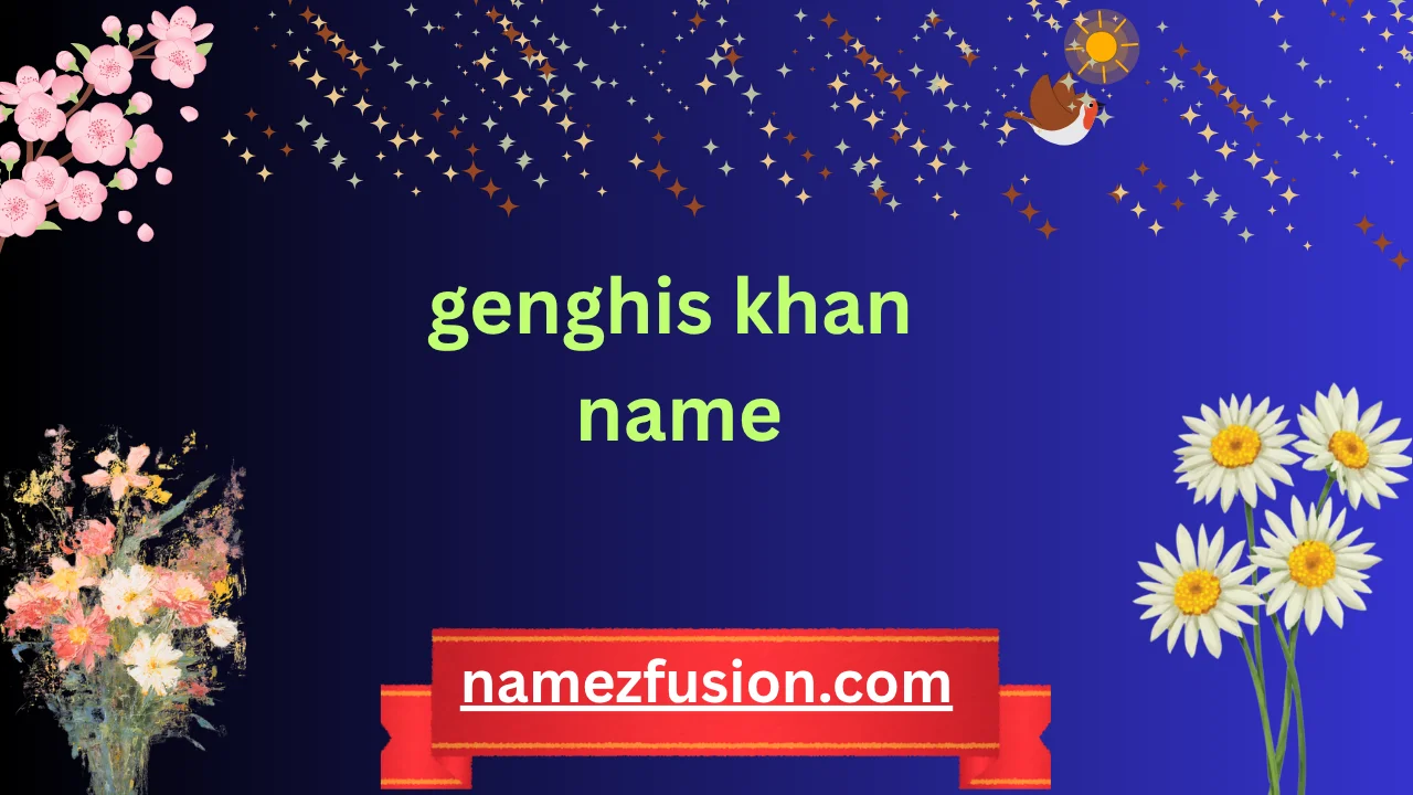 genghis khan name