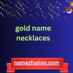 gold name necklaces