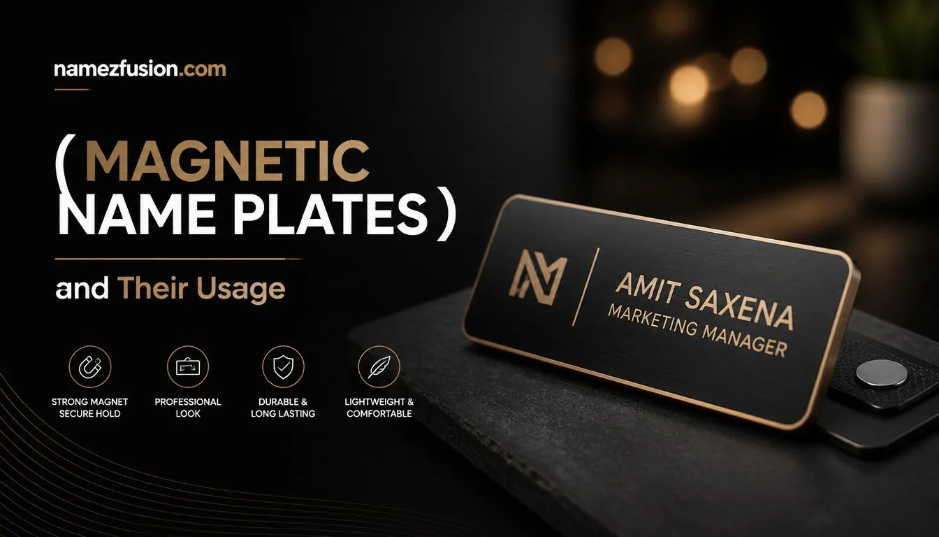 magnetic name plates