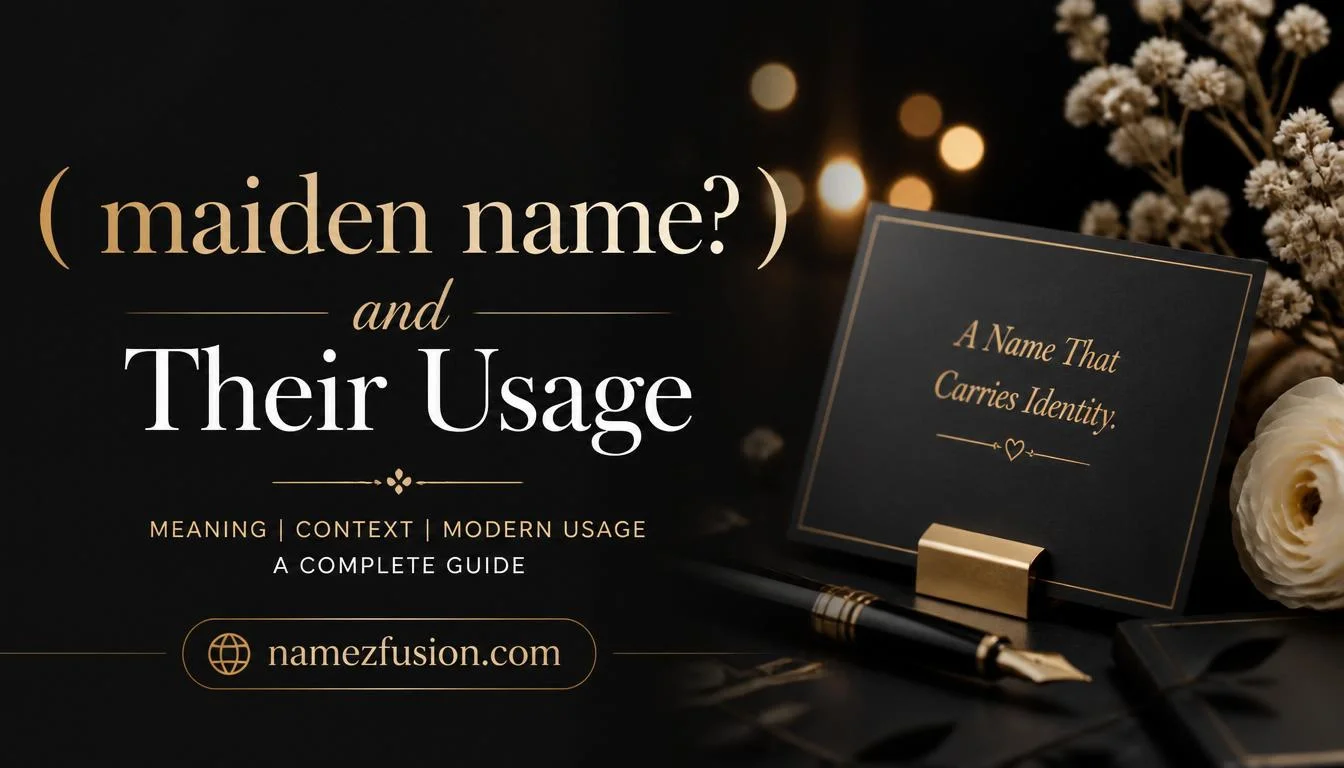 maiden name?