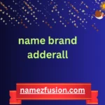 name brand adderall