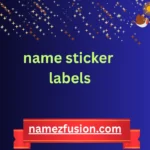 name sticker labels