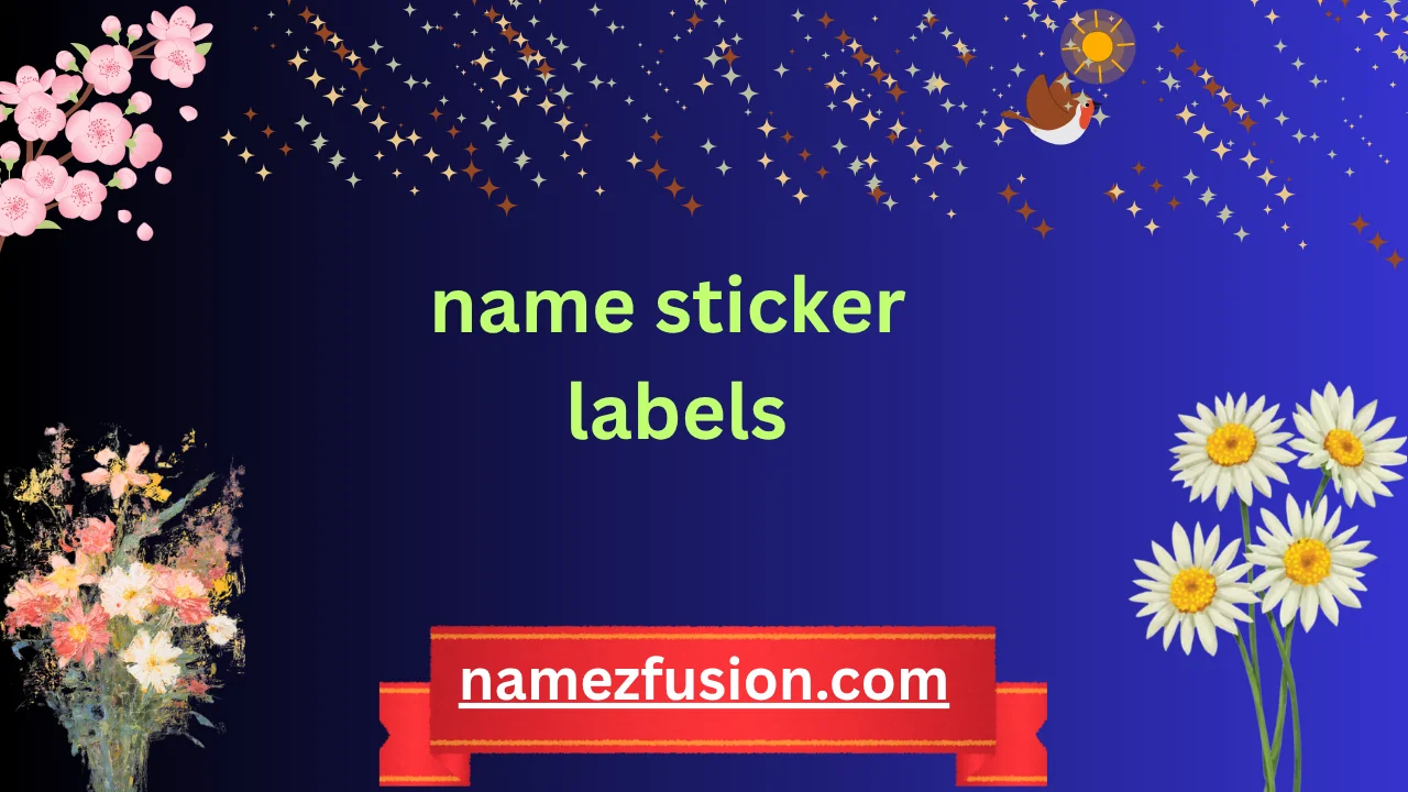 name sticker labels