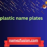 plastic name plates
