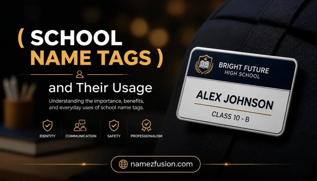 school name tags