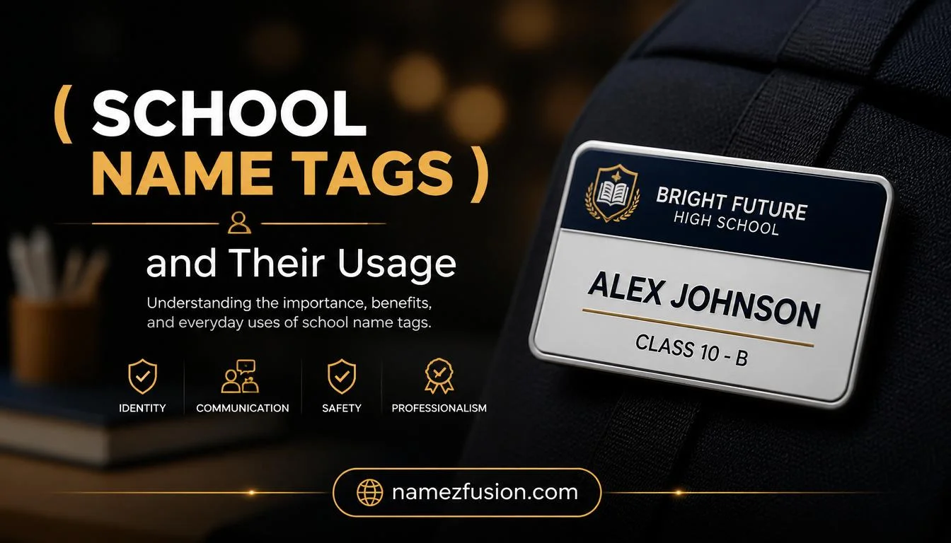 school name tags