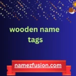 wooden name tags
