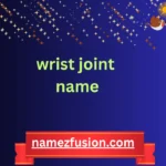 wrist joint name